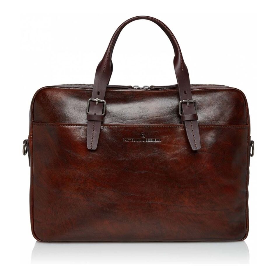 Castelijn & Beerens Rien Laptoptas 15.6 Inch RFID cognac | Wennekes.nl