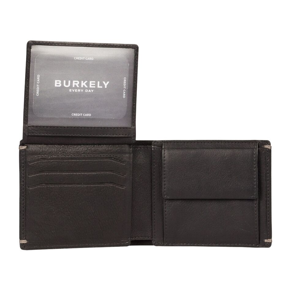 Burkely Antique Avery Billfold Low Flap zwart | Wennekes.nl
