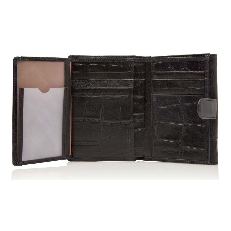 Castelijn & Beerens Tri Fold Wallet RFID zwart | Wennekes.nl