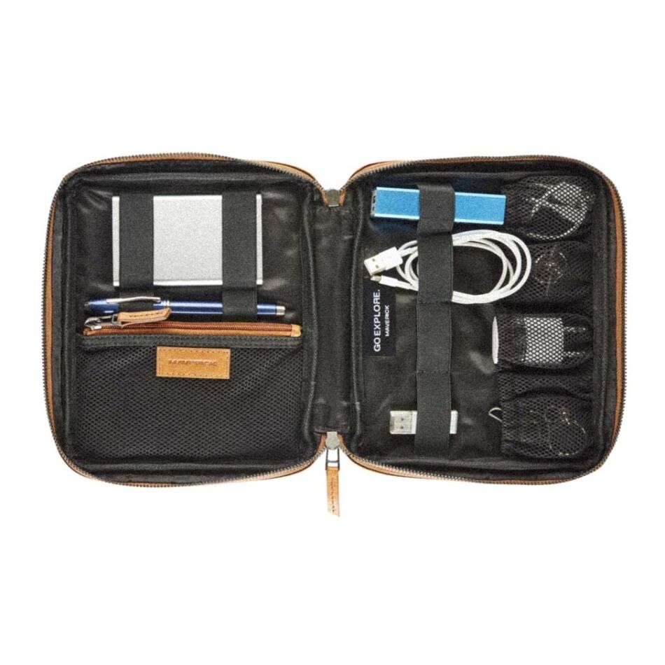 Maverick Maverick New Men Lederen Travel Organizer cognac | Wennekes.nl