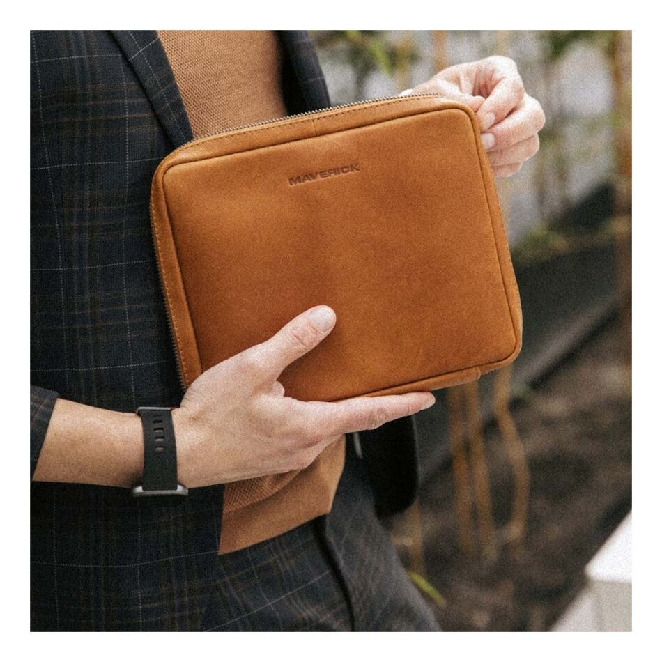 Maverick Maverick New Men Lederen Travel Organizer cognac | Wennekes.nl
