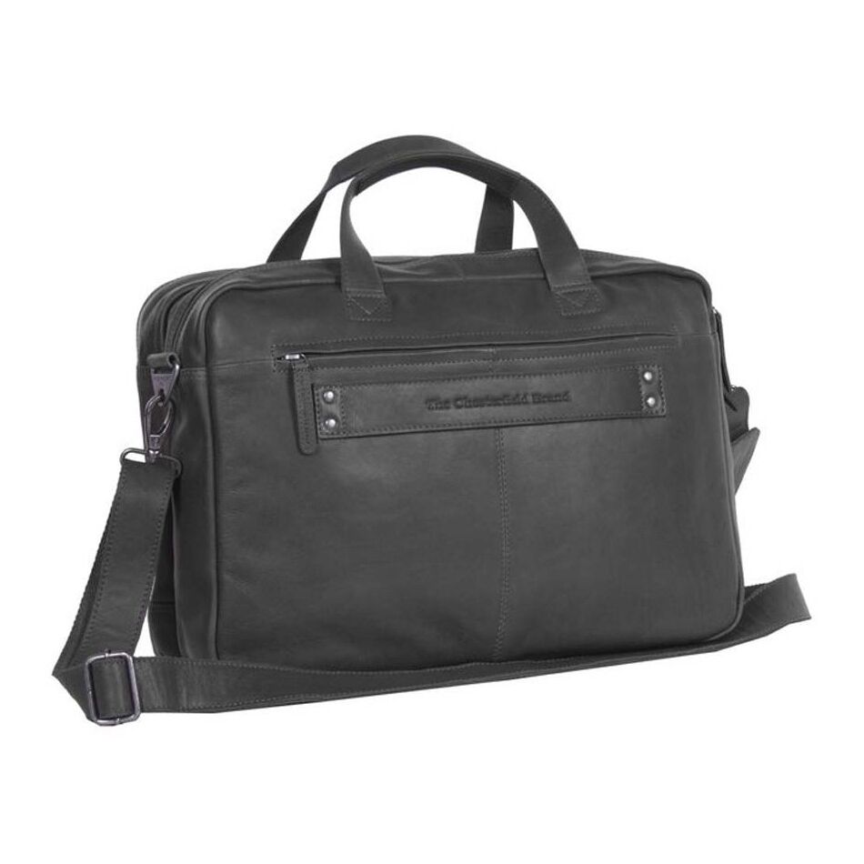 The Chesterfield Brand Laptoptas Groot 17 inch Ryan zwart | Wennekes.nl