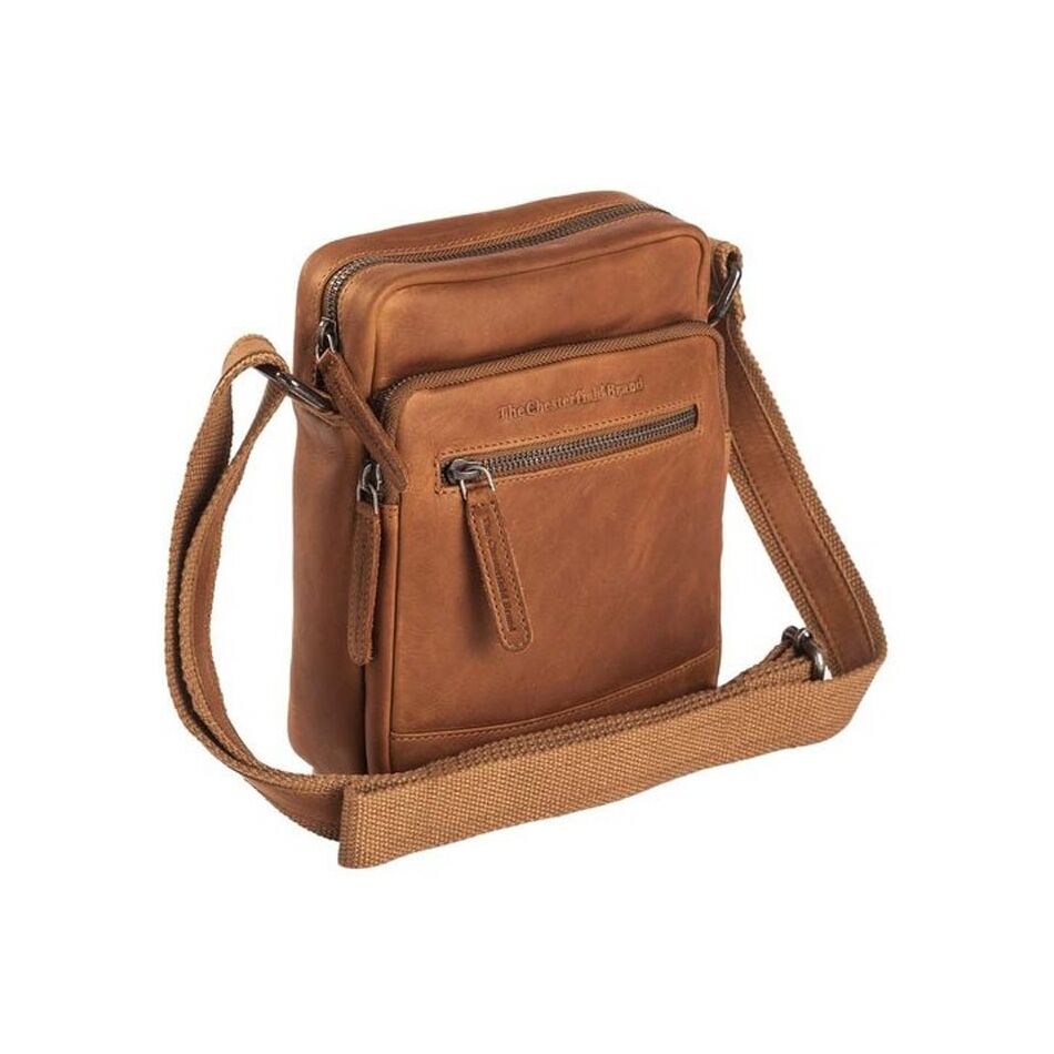 The Chesterfield Brand Schoudertas Birmingham cognac | Wennekes.nl