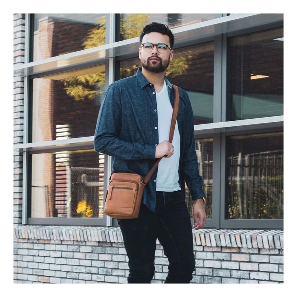 The Chesterfield Brand Schoudertas Birmingham cognac | Wennekes.nl