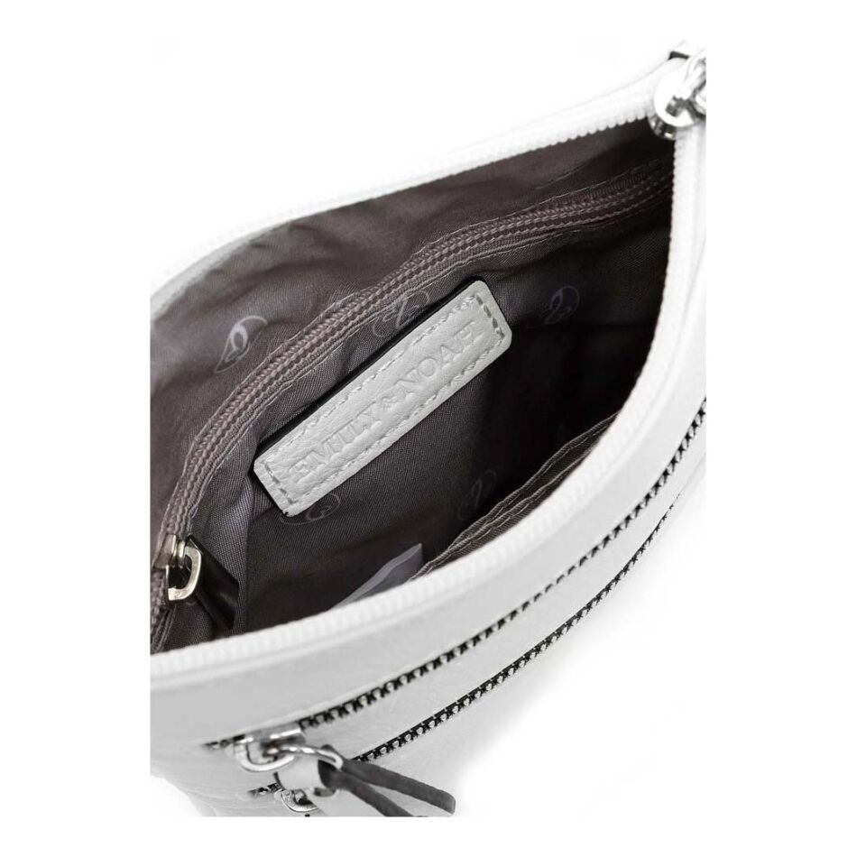 Emily & Noah Emma Handtas Klein Dubbele Rits wit | Wennekes.nl