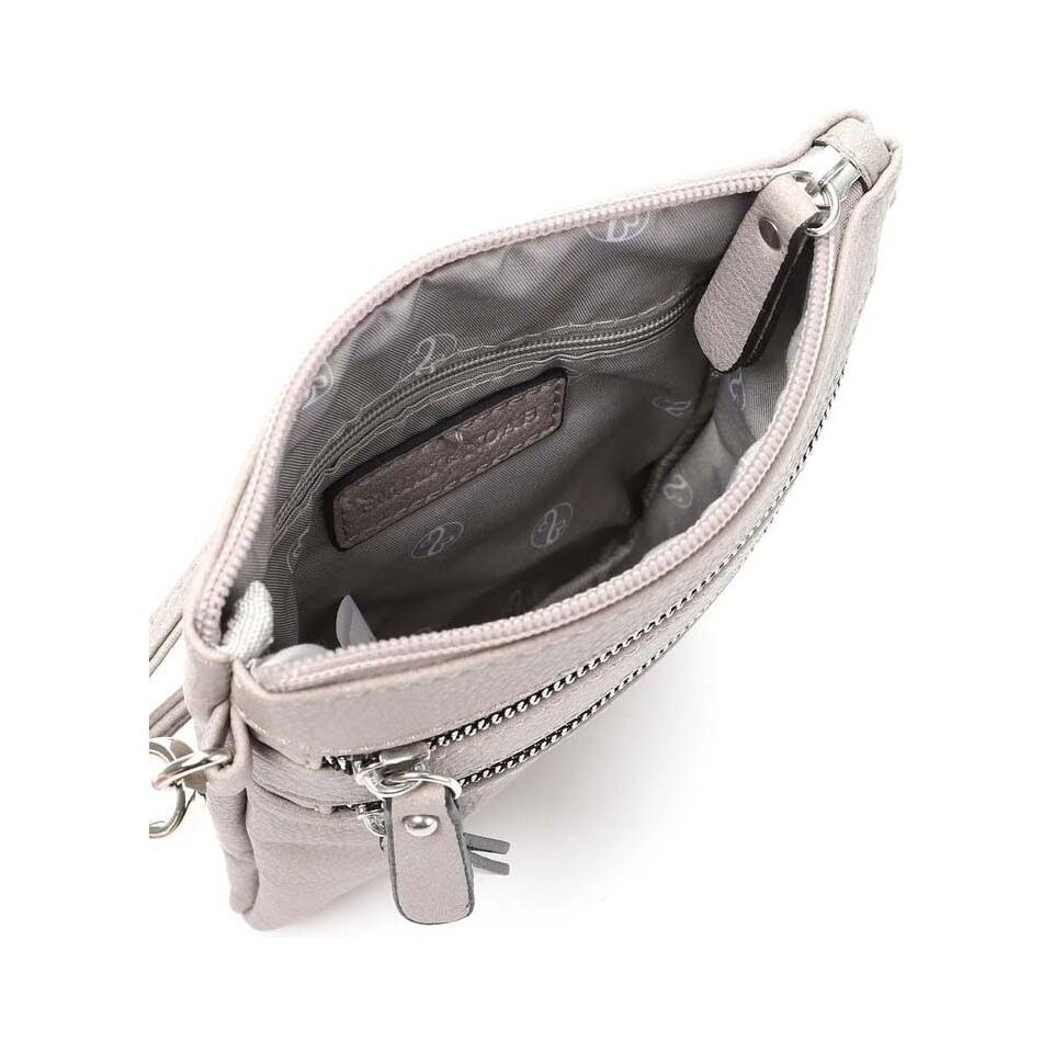 Emily & Noah Emma Handtas Klein Dubbele Rits grijs | Wennekes.nl