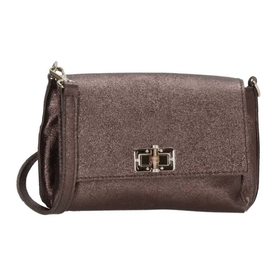 Charm London Elisa Schoudertas Metallic donker bruin | Wennekes.nl