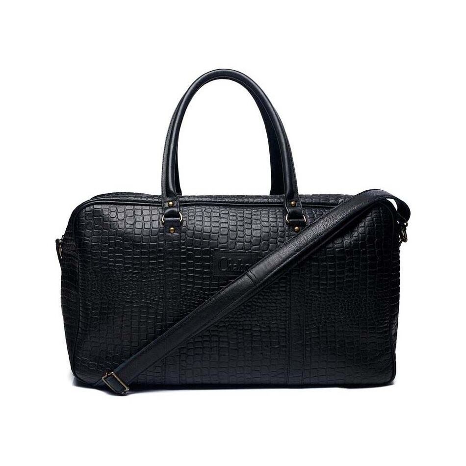 Chabo Rio Croco Weekender zwart | Wennekes.nl