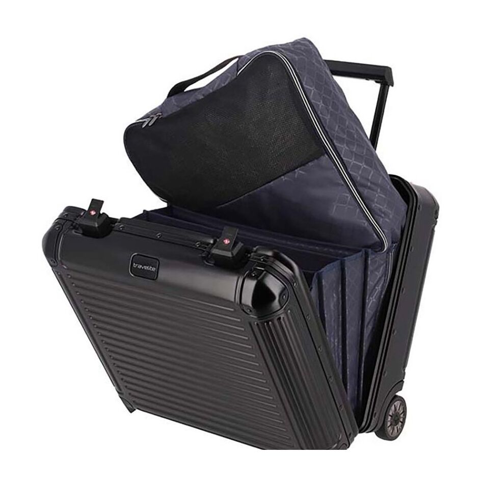 Travelite Next 2W Businesstrolley zwart | Wennekes.nl
