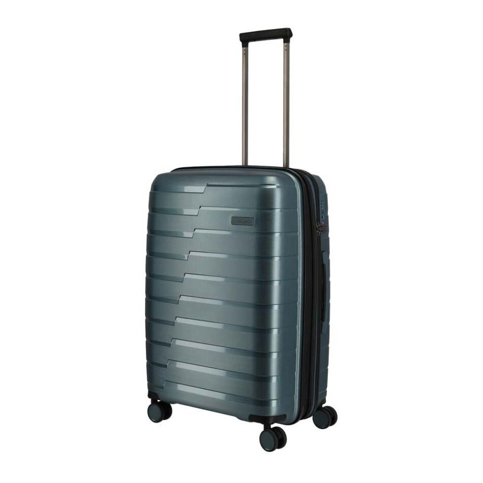 Travelite Air Base 4W Trolley M Exp. blauw | Wennekes.nl