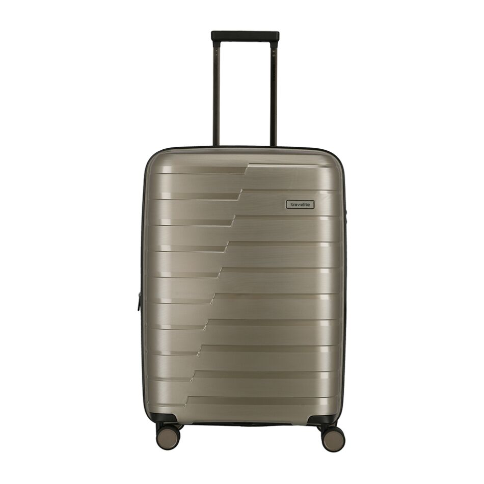 Travelite Air Base 4W Trolley M Exp. champagne | Wennekes.nl