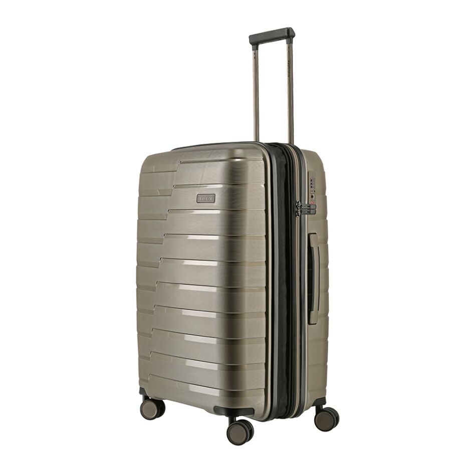 Travelite Air Base 4W Trolley M Exp. champagne | Wennekes.nl
