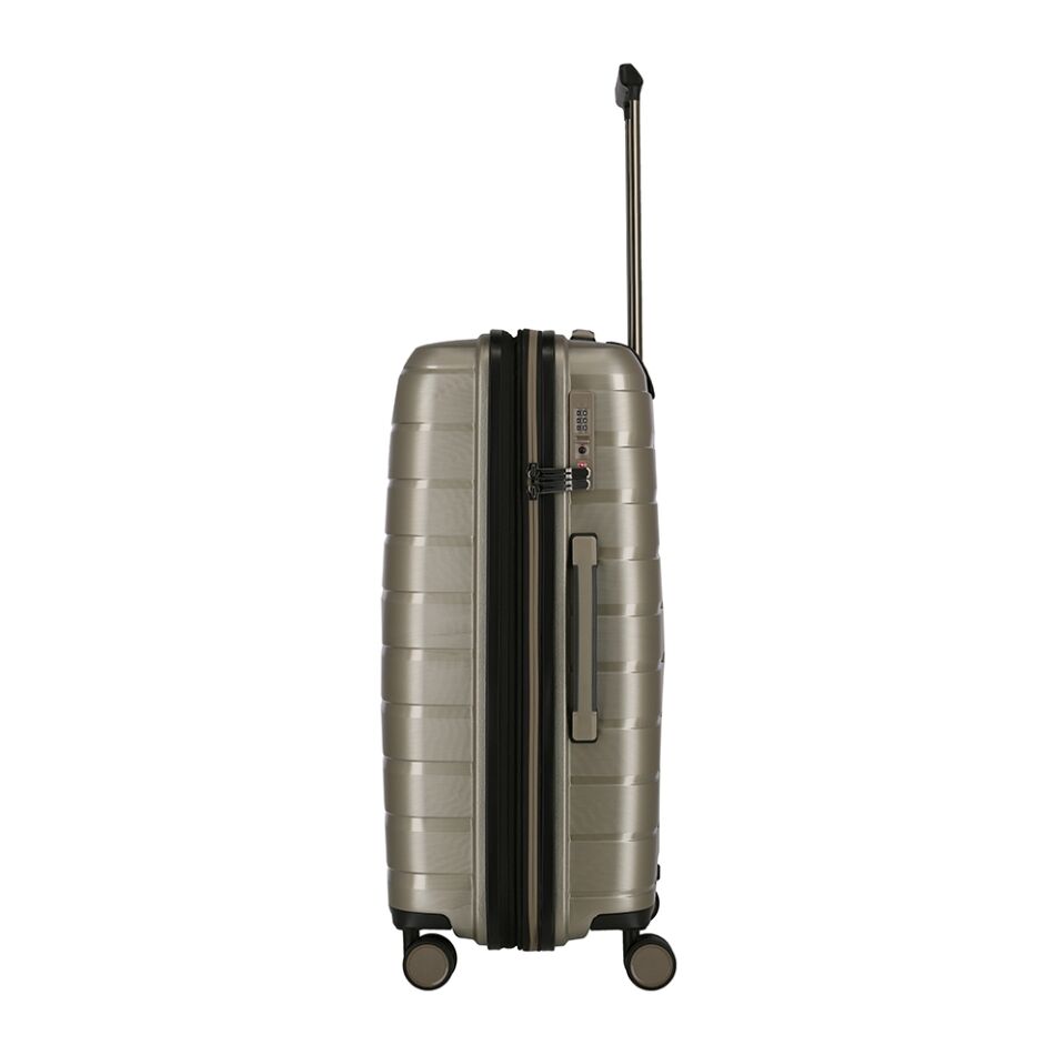 Travelite Air Base 4W Trolley M Exp. champagne | Wennekes.nl