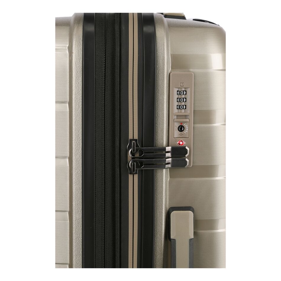 Travelite Air Base 4W Trolley M Exp. champagne | Wennekes.nl