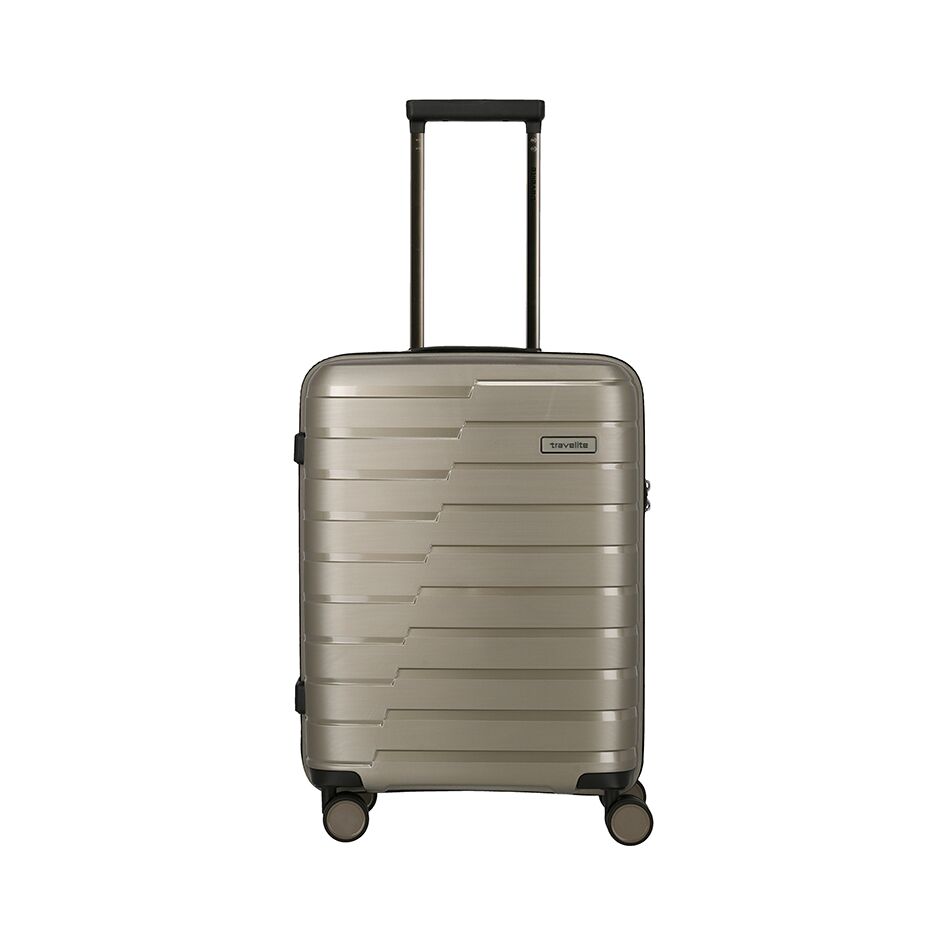 Travelite Air Base 4W Trolley S champagne | Wennekes.nl