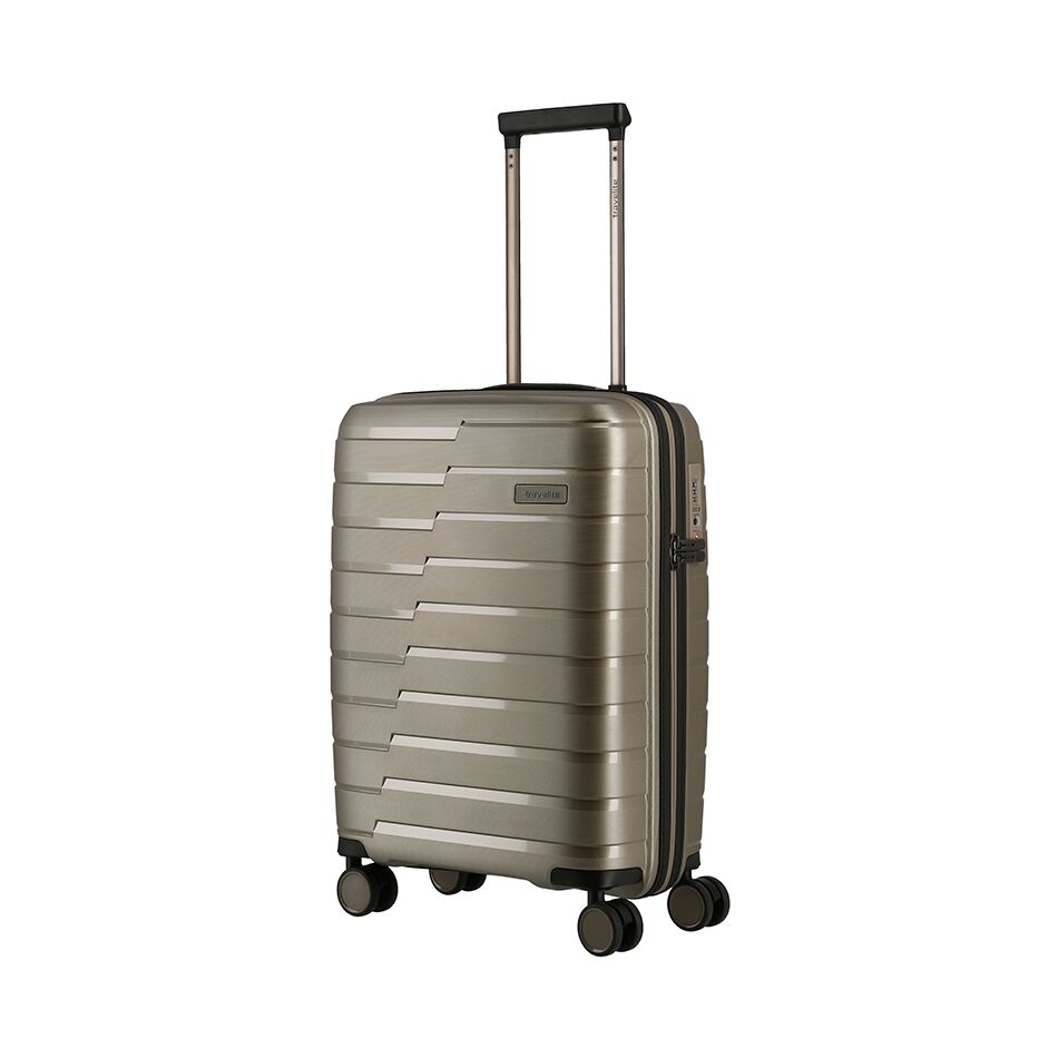 Travelite Air Base 4W Trolley S champagne | Wennekes.nl