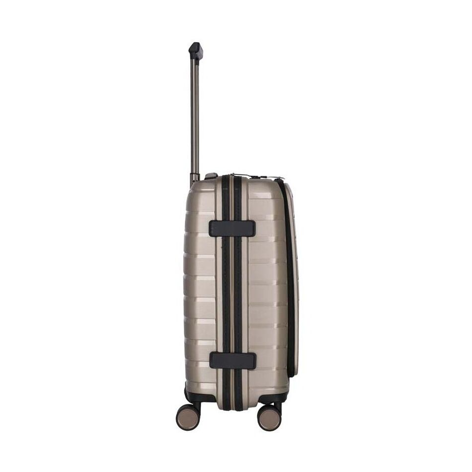 Travelite Air Base 4W Trolley S with Front Pocket champagne | Wennekes.nl