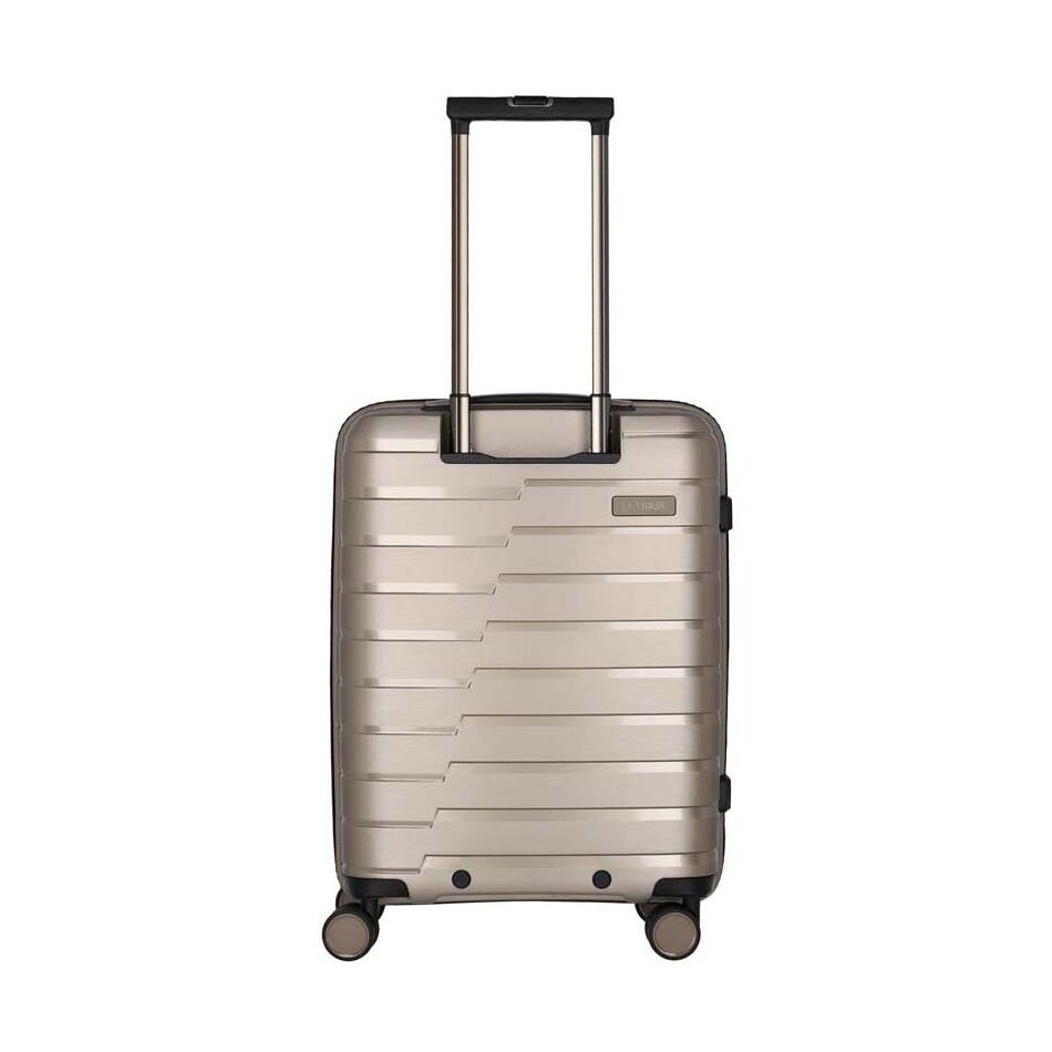Travelite Air Base 4W Trolley S with Front Pocket champagne | Wennekes.nl