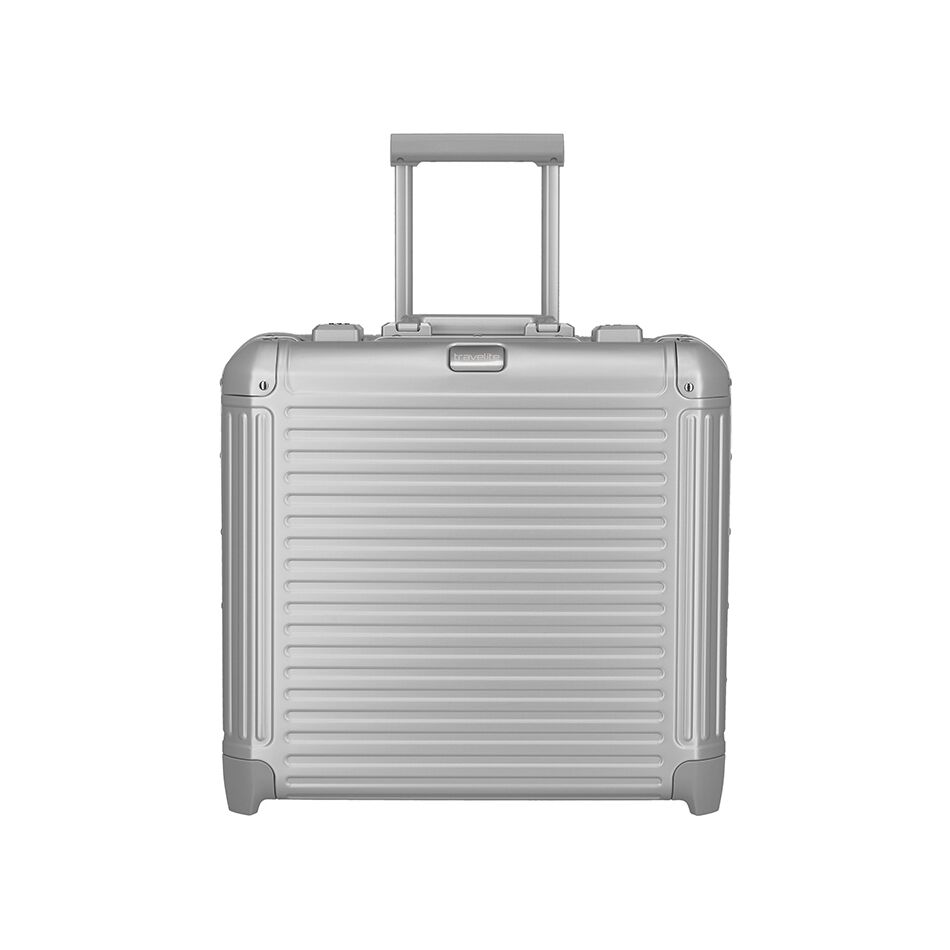 Travelite Next 2W Businesstrolley zilver | Wennekes.nl