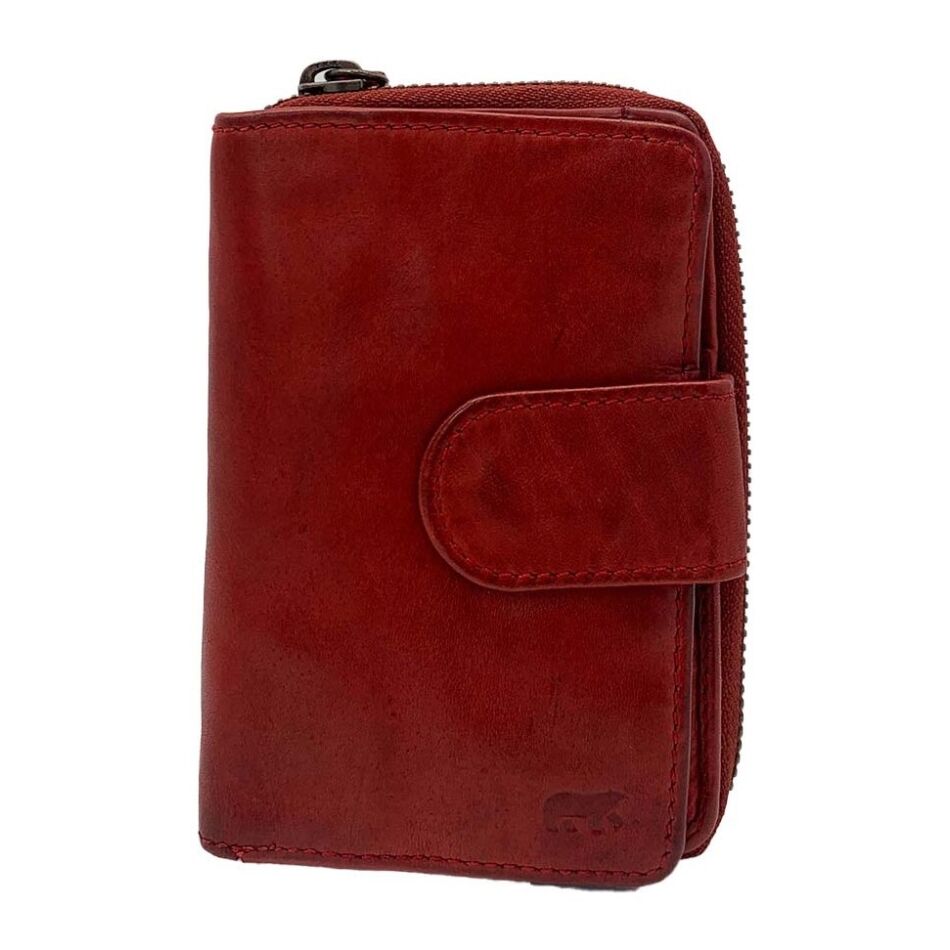 Bear Design Ritsportemonnee Loet rood | Wennekes.nl