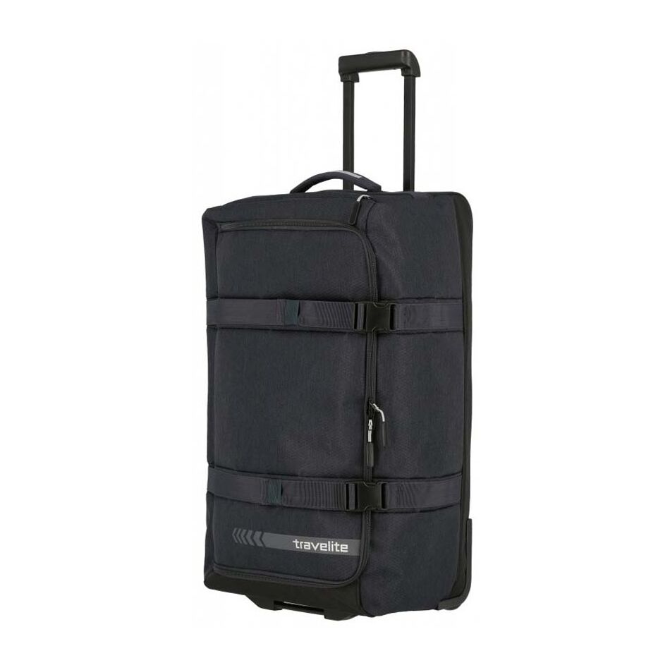 Travelite Kick Off Wheeled Duffle L antraciet | Wennekes.nl