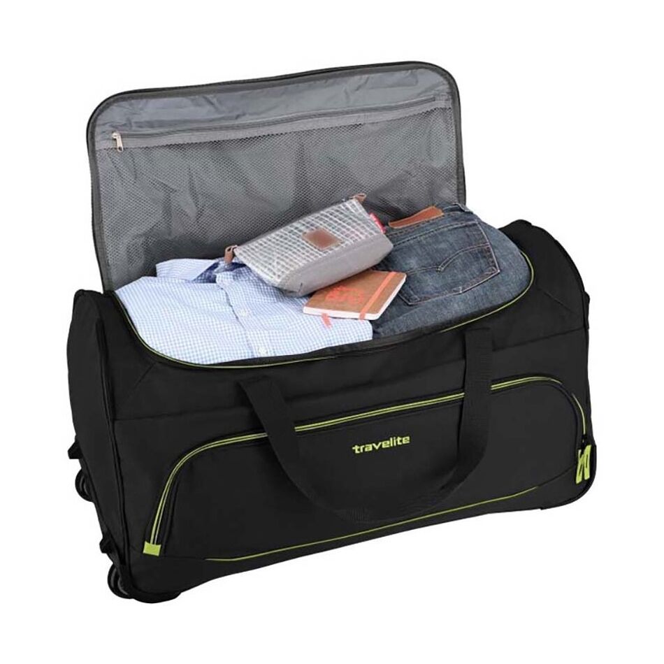 Travelite Basics Fresh Trolley Travelbag zwart | Wennekes.nl