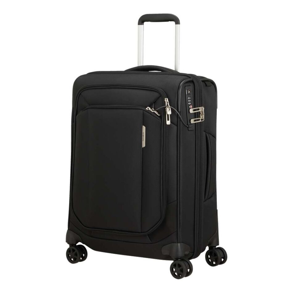 Samsonite Respark Spinner 55/20 L35 Exp. zwart | Wennekes.nl