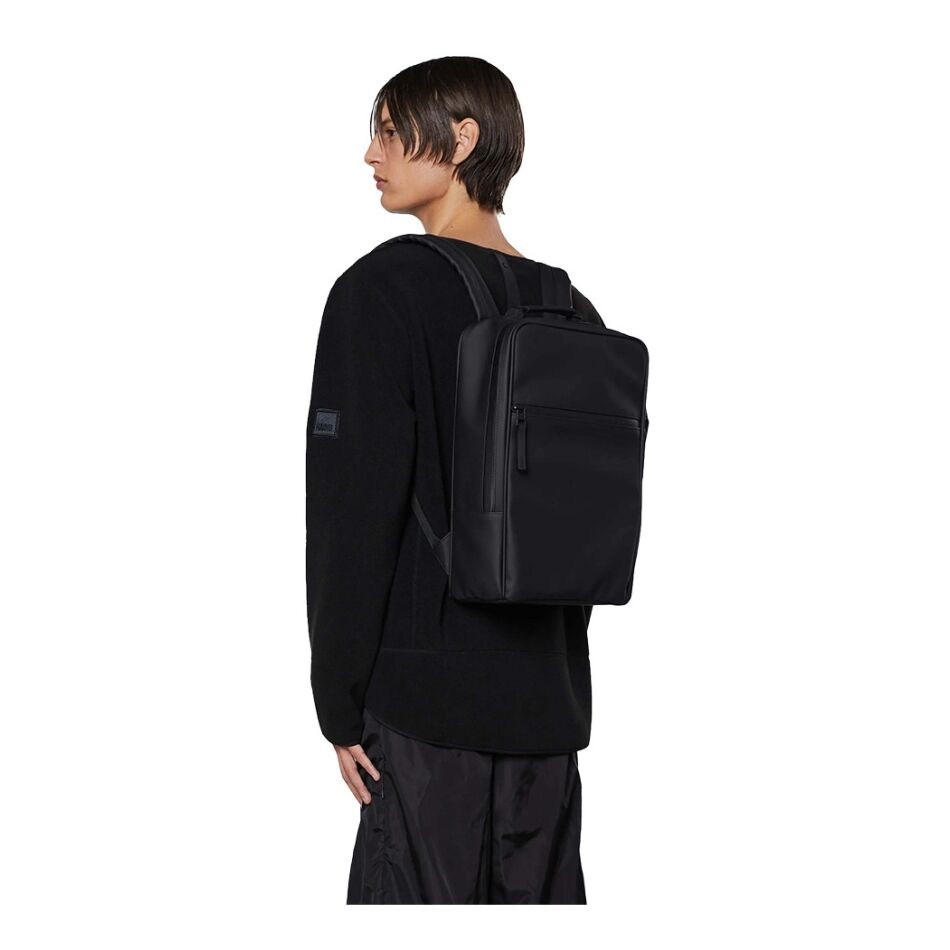 Rains Book Backpack W3 zwart | Wennekes.nl
