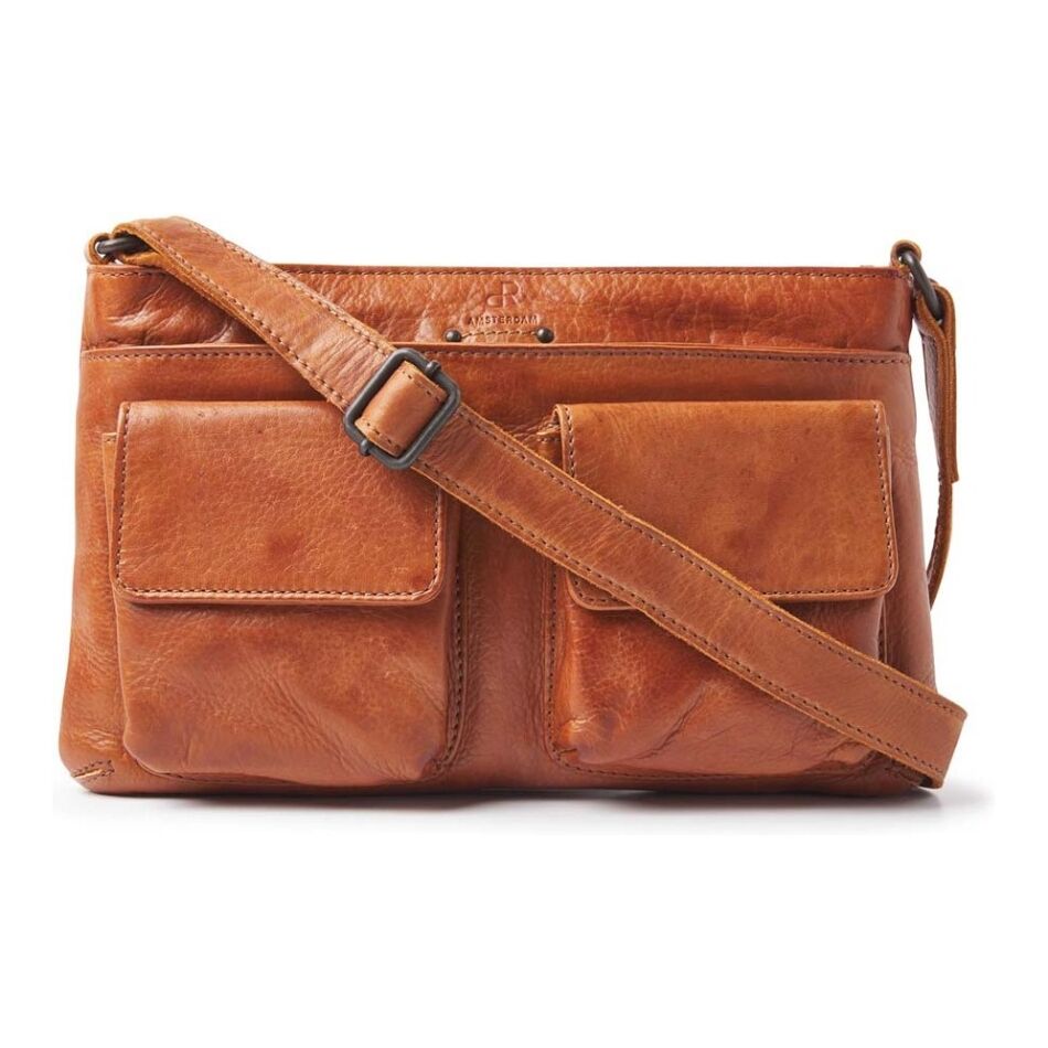 De Rooy dR Amsterdam Tampa Schoudertas cognac | Wennekes.nl