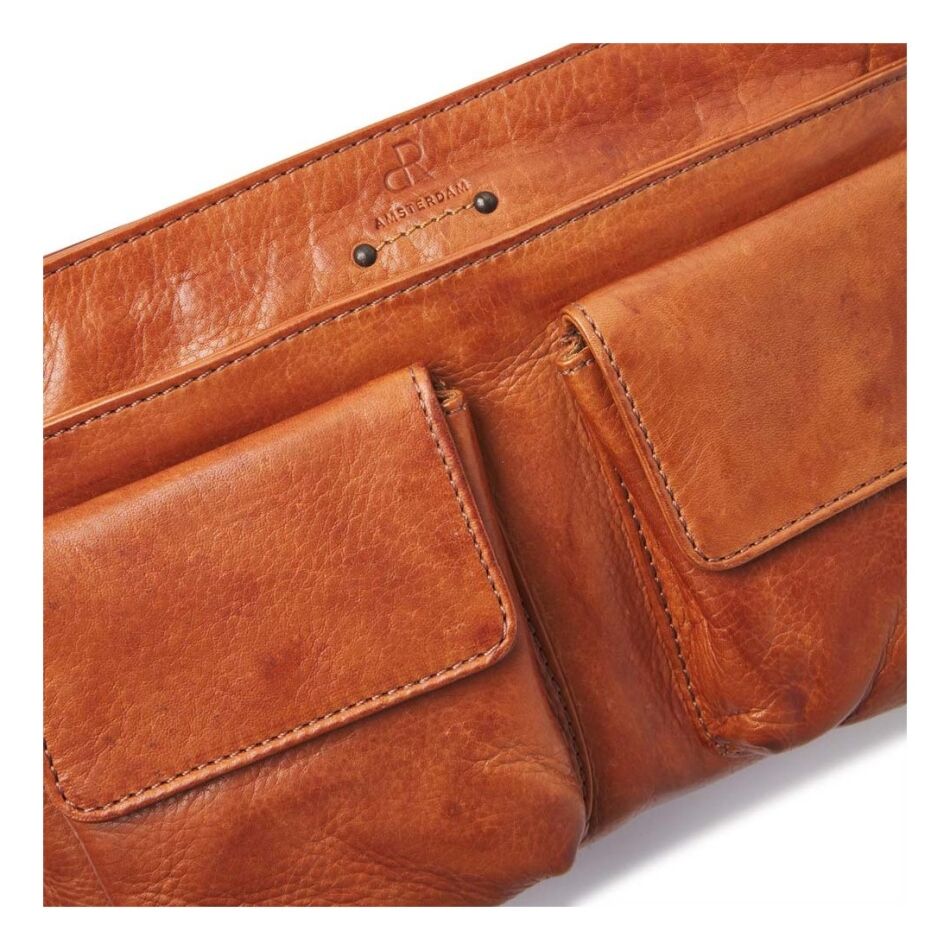 De Rooy dR Amsterdam Tampa Schoudertas cognac | Wennekes.nl