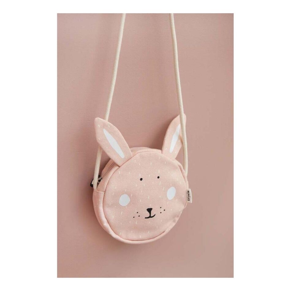 Trixie-Baby Round Purse Mrs. Rabbit roze | Wennekes.nl