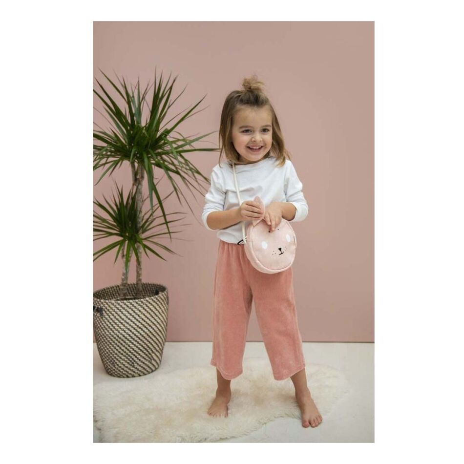 Trixie-Baby Round Purse Mrs. Rabbit roze | Wennekes.nl
