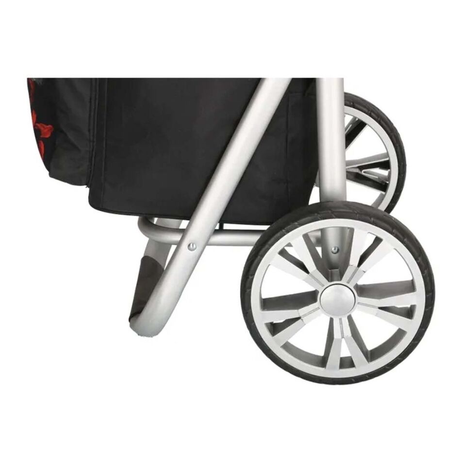 Beagles Alberic Boodschappentrolley met Rechte Greep zwart combi | Wennekes.nl