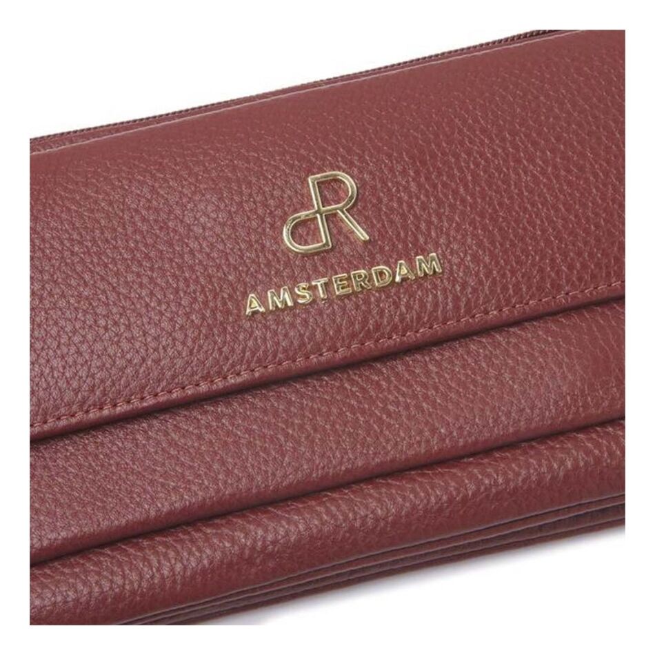 De Rooy dR Amsterdam Mint Schouderstas / Clutch bordeaux | Wennekes.nl