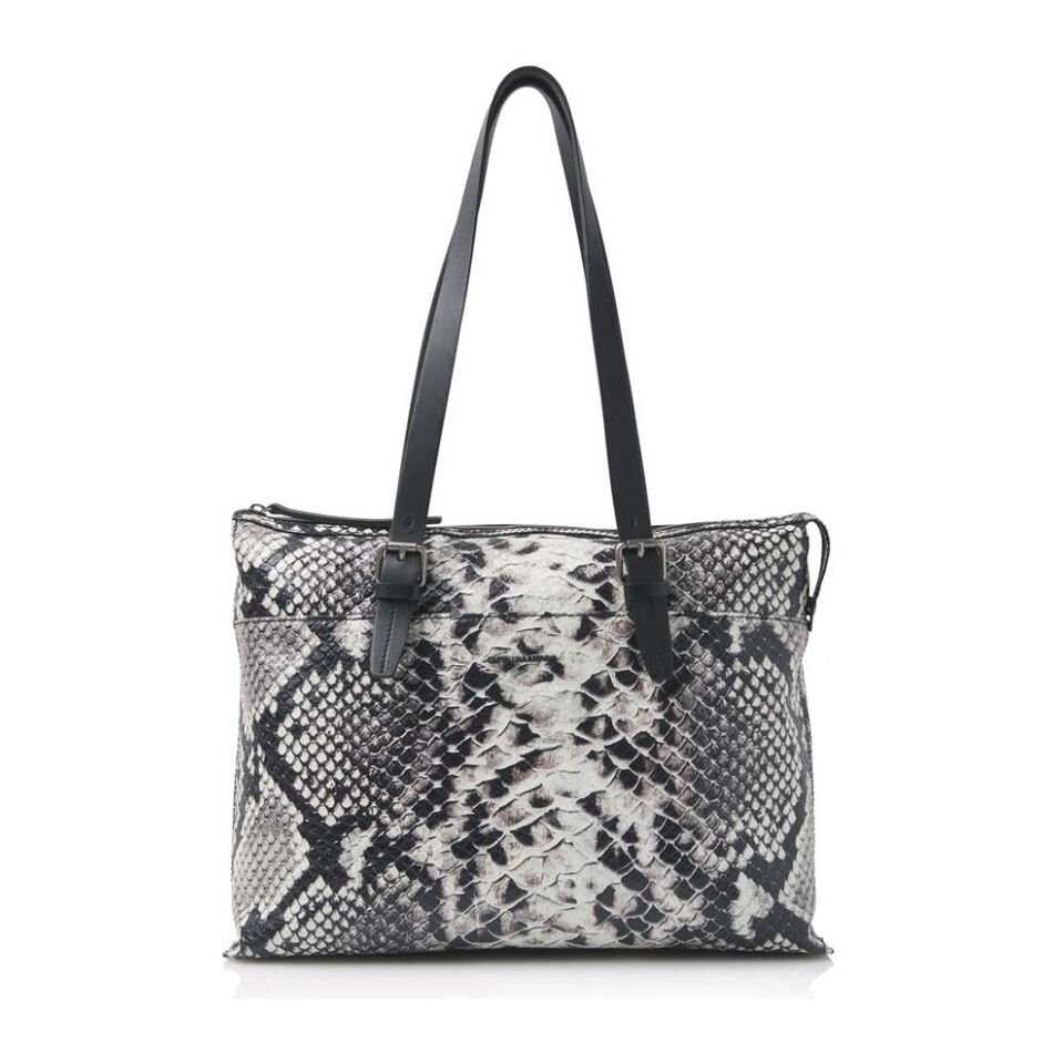 Castelijn & Beerens Limited Edition Python Shoulderbag 15,6 inch zwart | Wennekes.nl