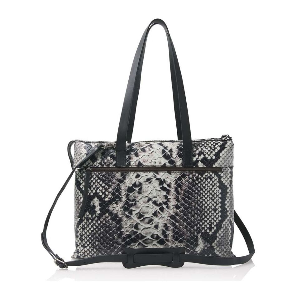 Castelijn & Beerens Limited Edition Python Shoulderbag 15,6 inch zwart | Wennekes.nl