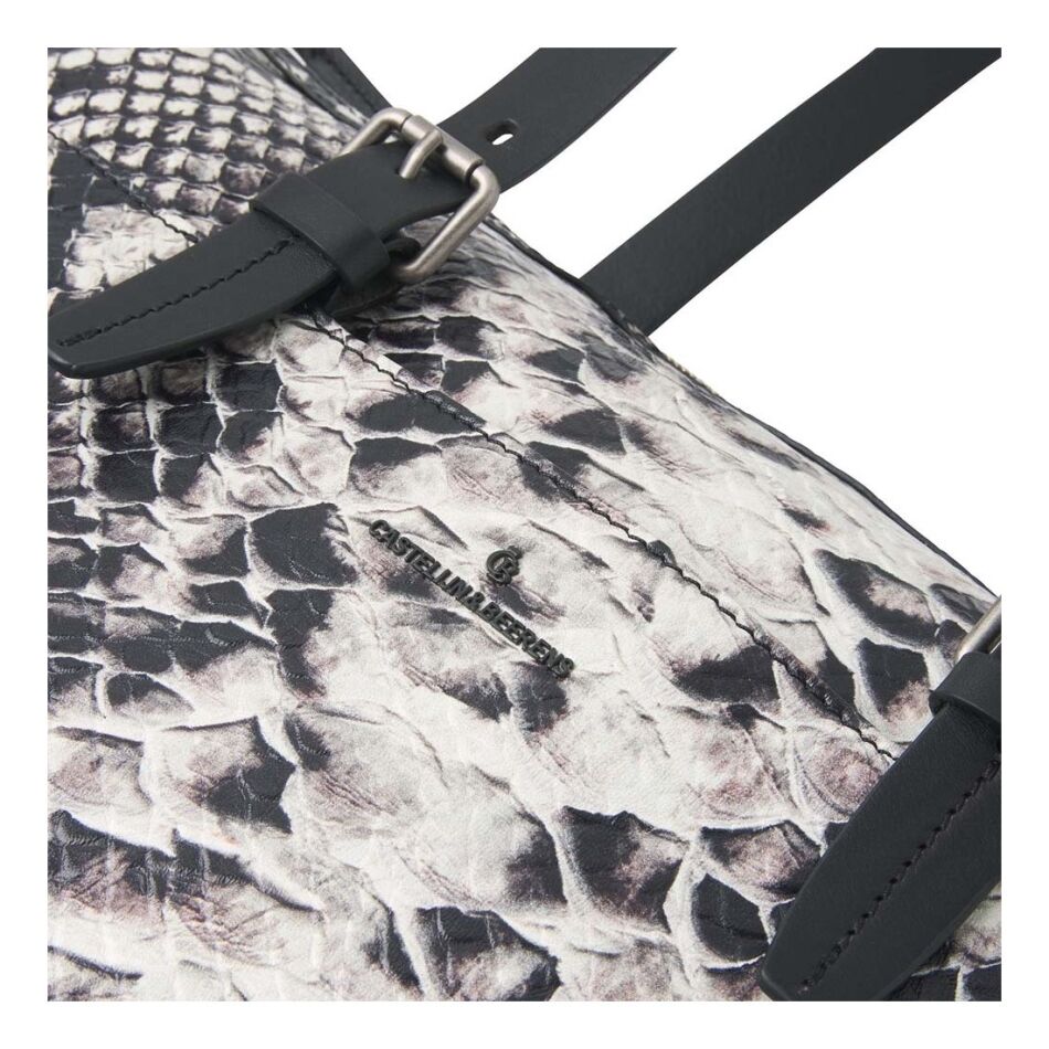 Castelijn & Beerens Limited Edition Python Shoulderbag 15,6 inch zwart | Wennekes.nl
