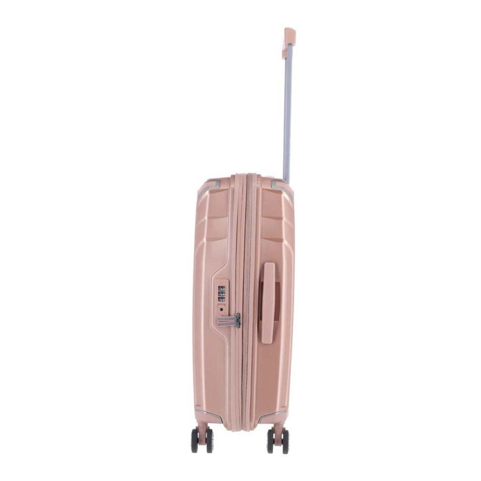 Travelite Elvaa 4W Trolley M Exp. roze | Wennekes.nl