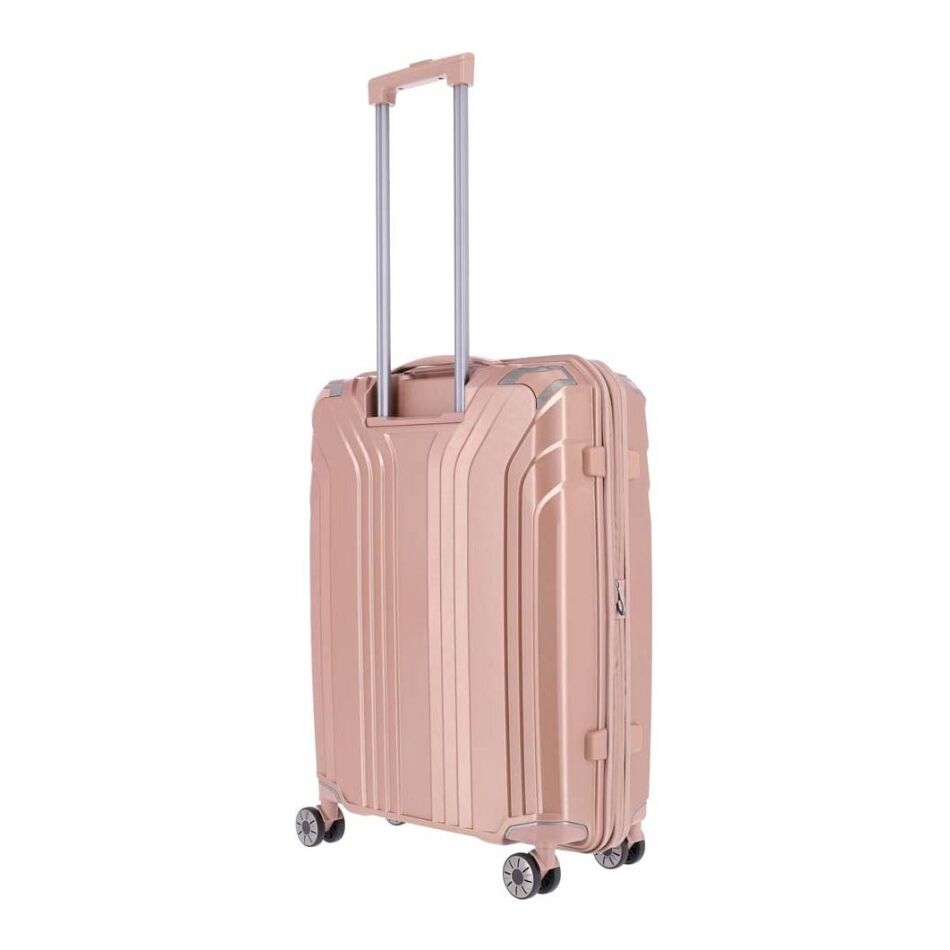 Travelite Elvaa 4W Trolley M Exp. roze | Wennekes.nl