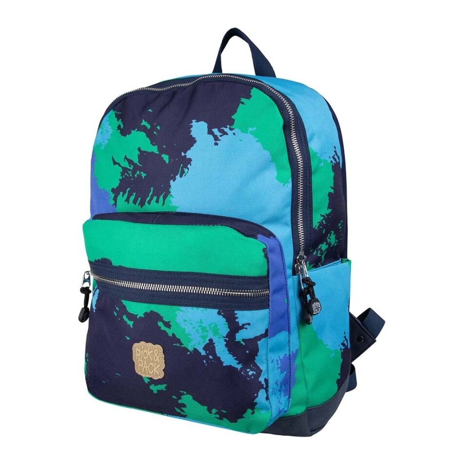 Pick & Pack Faded Camo Backpack L blauw combi | Wennekes.nl
