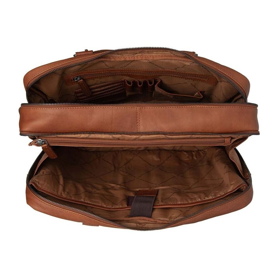 Chesterfield Laptoptas Boston Cognac | Wennekes