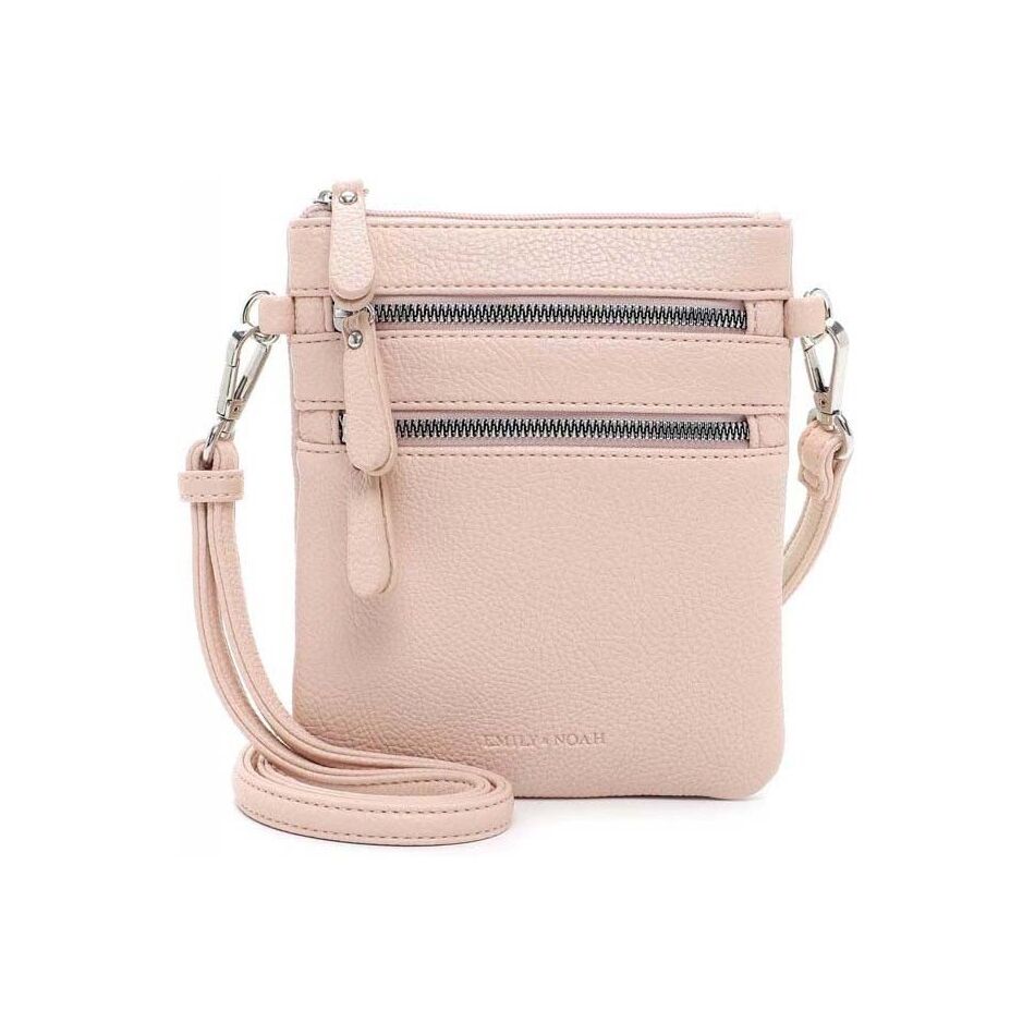 Emily & Noah Emma Handtas Klein Dubbele Rits Darknude | Wennekes