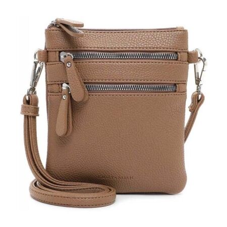 Emily & Noah Emma Handtas Klein Dubbele Rits Beige Emily & Noah Emma Handtas Klein Dubbele Rits Beige