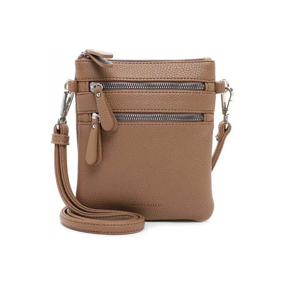 Emily & Noah Emma Handtas Klein Dubbele Rits Mud | Wennekes