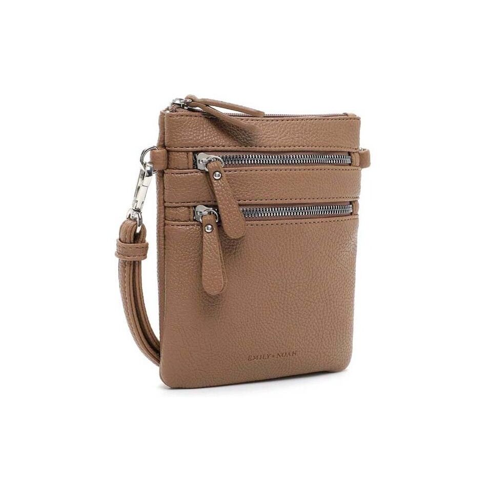 Emily & Noah Emma Handtas Klein Dubbele Rits Mud | Wennekes