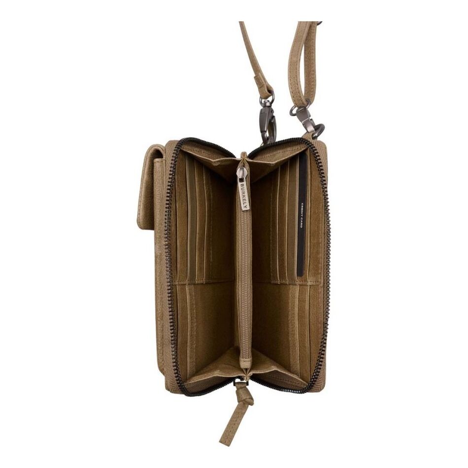 Burkely Just Jolie Phonewallet Wide Khaki | Wennekes