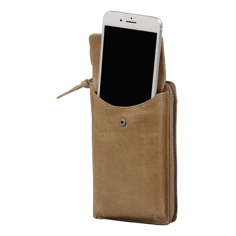 Burkely Just Jolie Phonewallet Wide Khaki | Wennekes