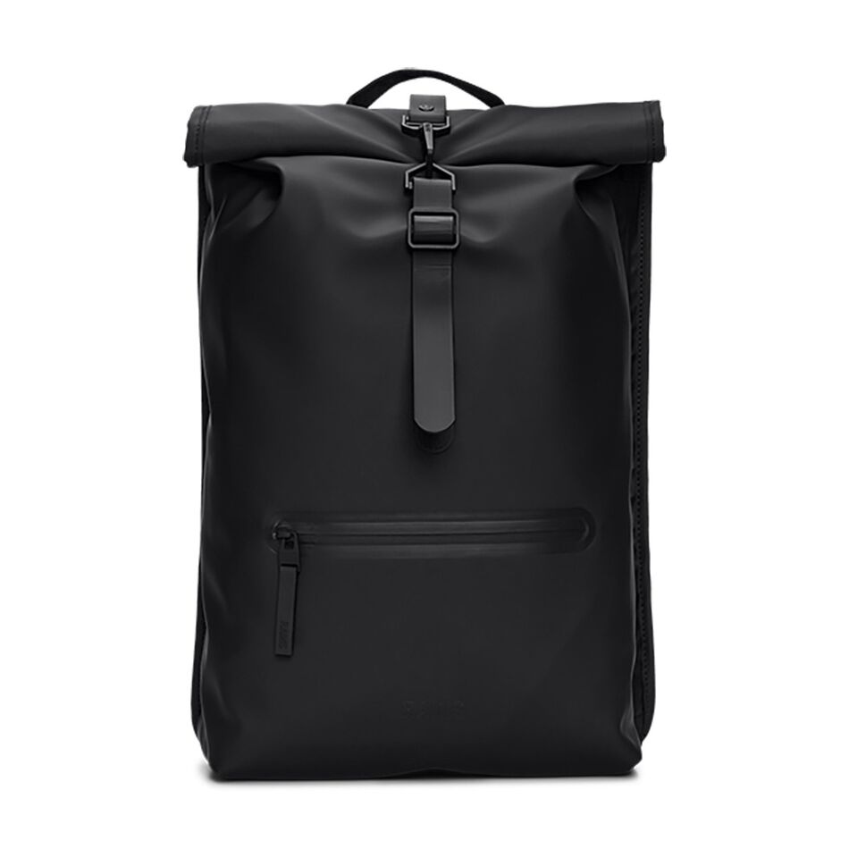 Rains Rolltop Rucksack W3 Black | Wennekes