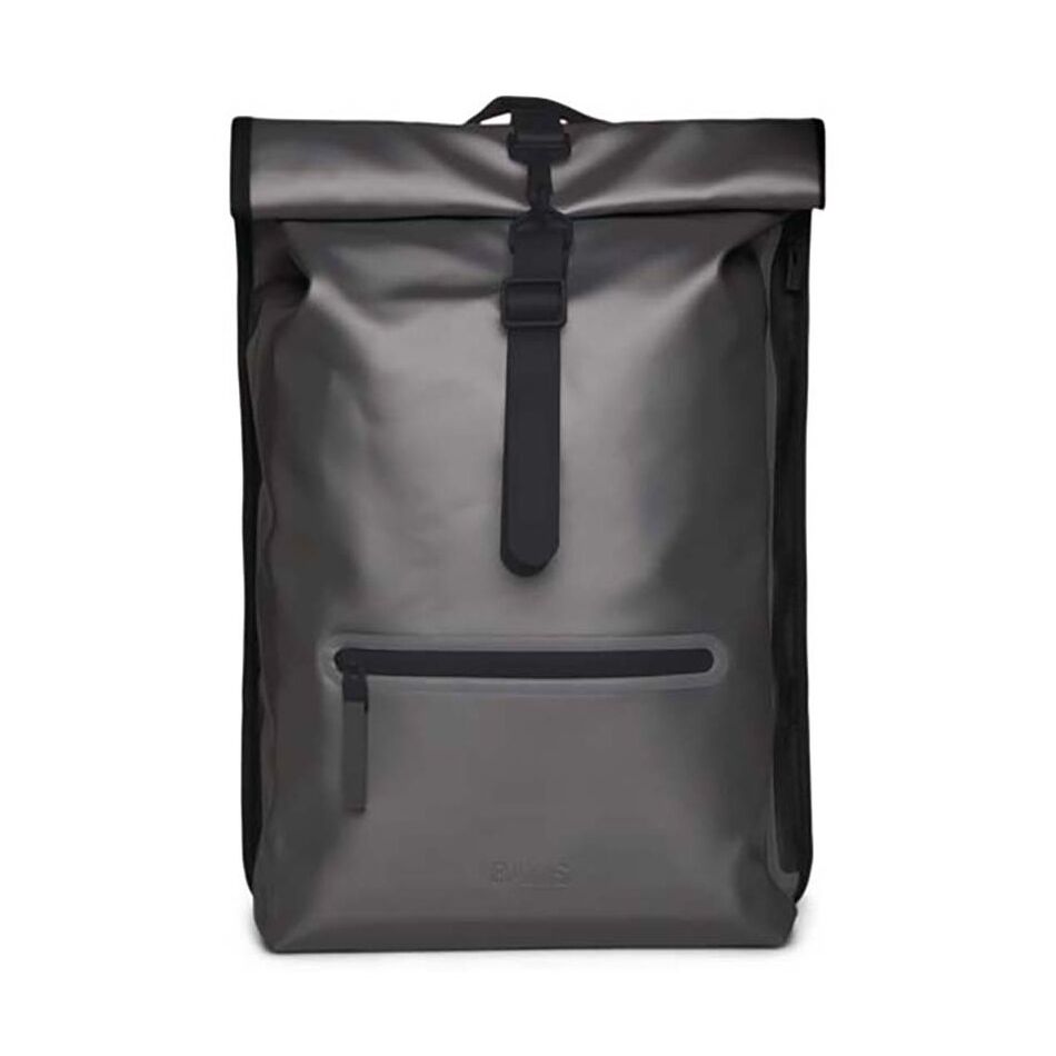 Rains Rolltop Rucksack W3 Metallic Grey | Wennekes