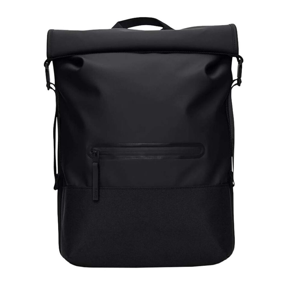 Rains Trail Rolltop Backpack W3 Black | Wennekes